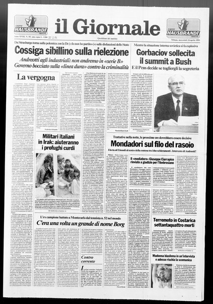 Il giornale : quotidiano del mattino